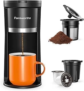 famiworths-mini-coffee-maker-single-serve-instant-one-cup-for-k-cup-ground-coffee-6-to-12-oz-brew-sizes-capsule-coffee-machine-with-water-window-and-descaling-reminder-black